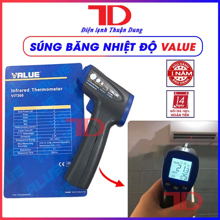 Thiết bị đo nhiệt độ value, điện lạnh thuận dung