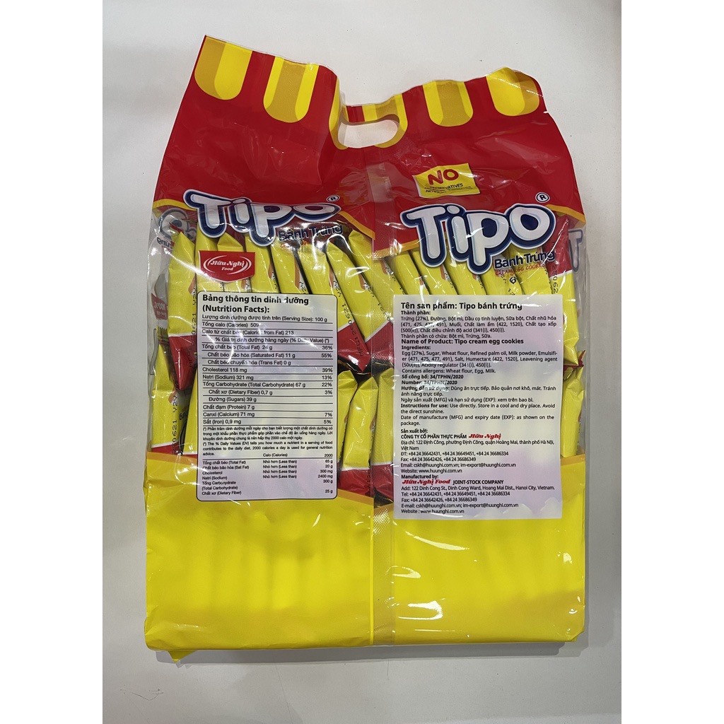 BÁNH TRỨNG TIPO 220G