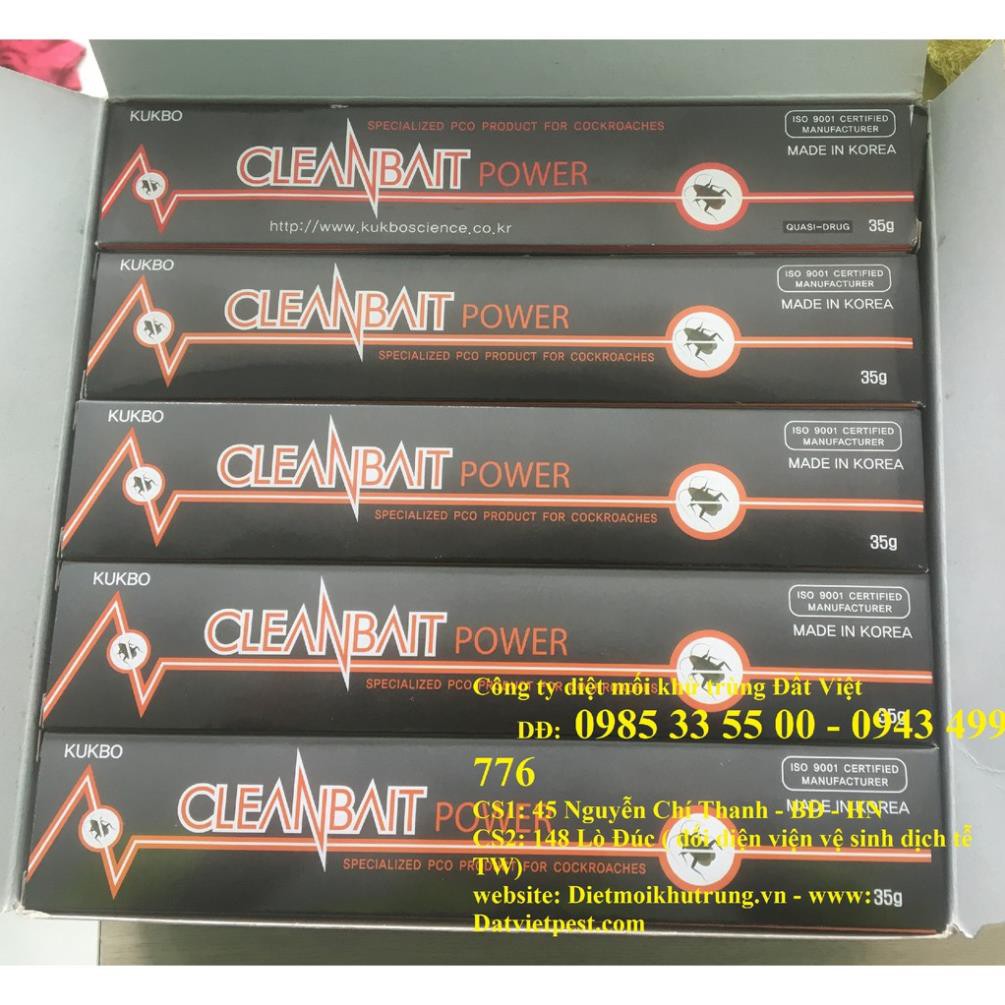 Bả diệt gián CLEANBAIT POWER dạng tuýp bôi 35 Gr