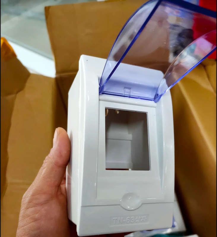 Hộp nổi đựng MCB, CB tép 2P có nắp đậy TyeJun