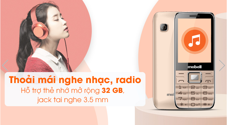 Điện thoại Mobell M529i (Chính hãng - bảo hành 12 tháng)