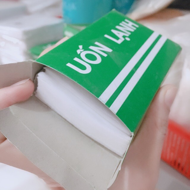 Giấy uốn lạnh , uốn tóc con sâu 100 tơ`