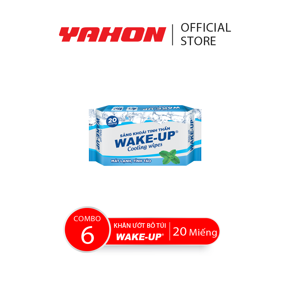 Wake-Up Cool Wet Towel Combo, 20 Pieces/Bag