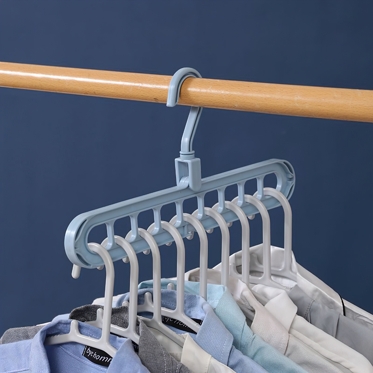Móc Treo Đồ Đa Năng 9 Lỗ, Thanh Treo Đồ Tiết kiệm Diện Tích - SHOPER
