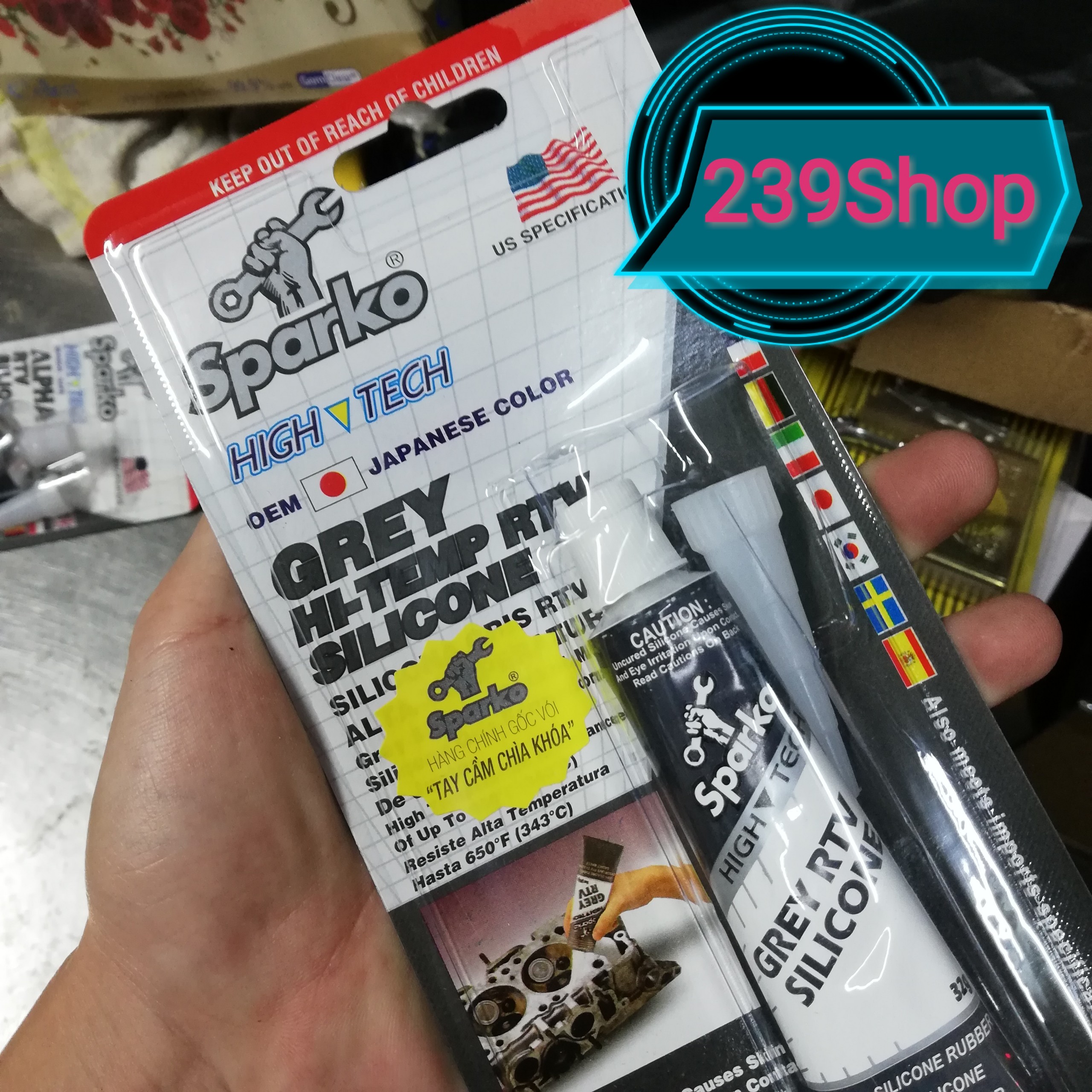 Keo dán ron Sparko Alpha Grey 32g