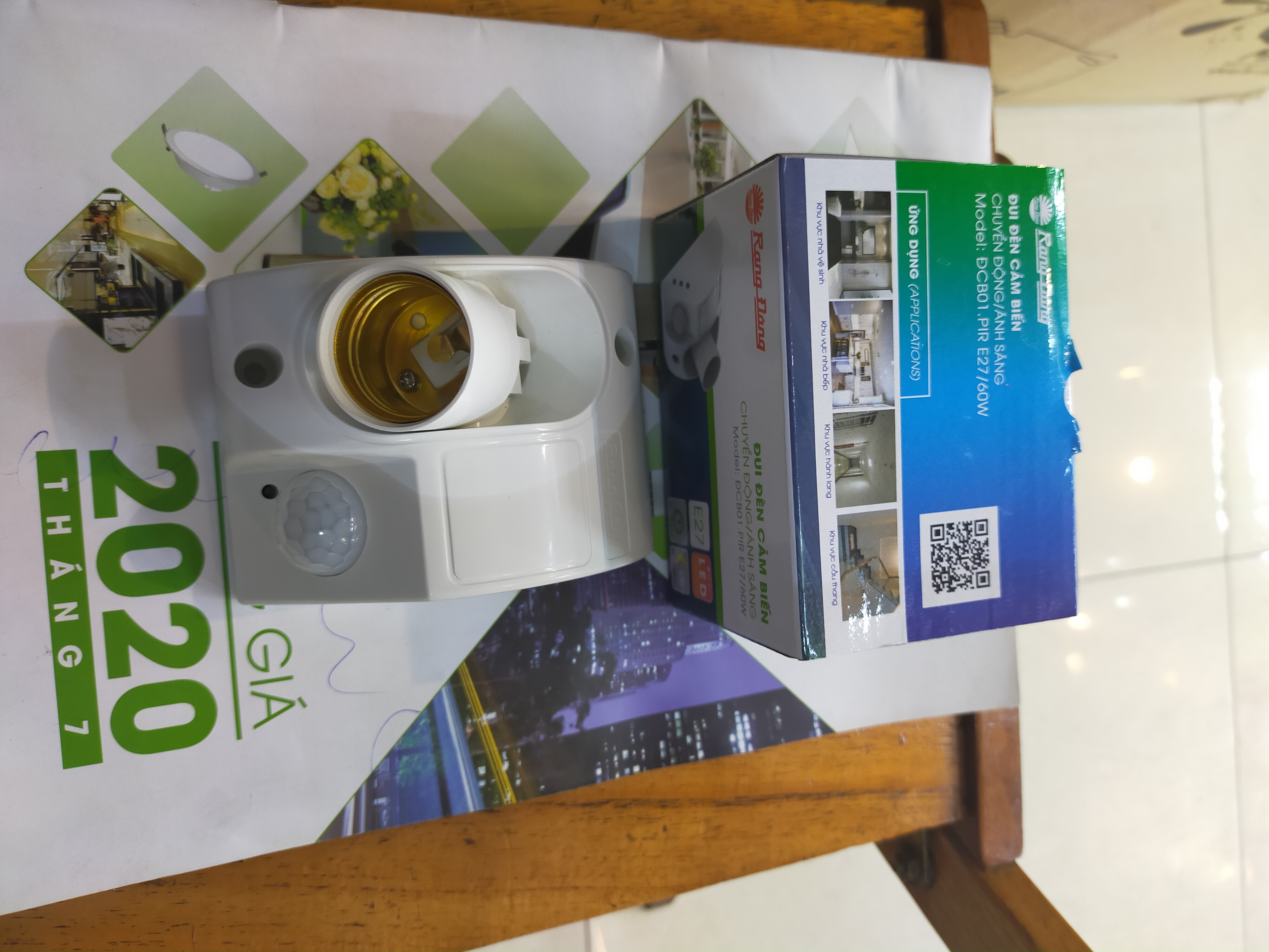 Đui cảm biến rạng đông chính hãng