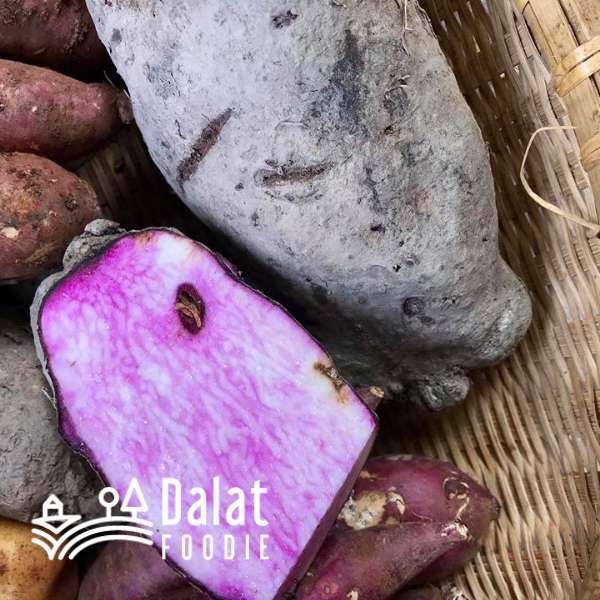Khoai Mỡ Tím hữu cơ 300G - [Giao hàng ngay tại TPHCM]
