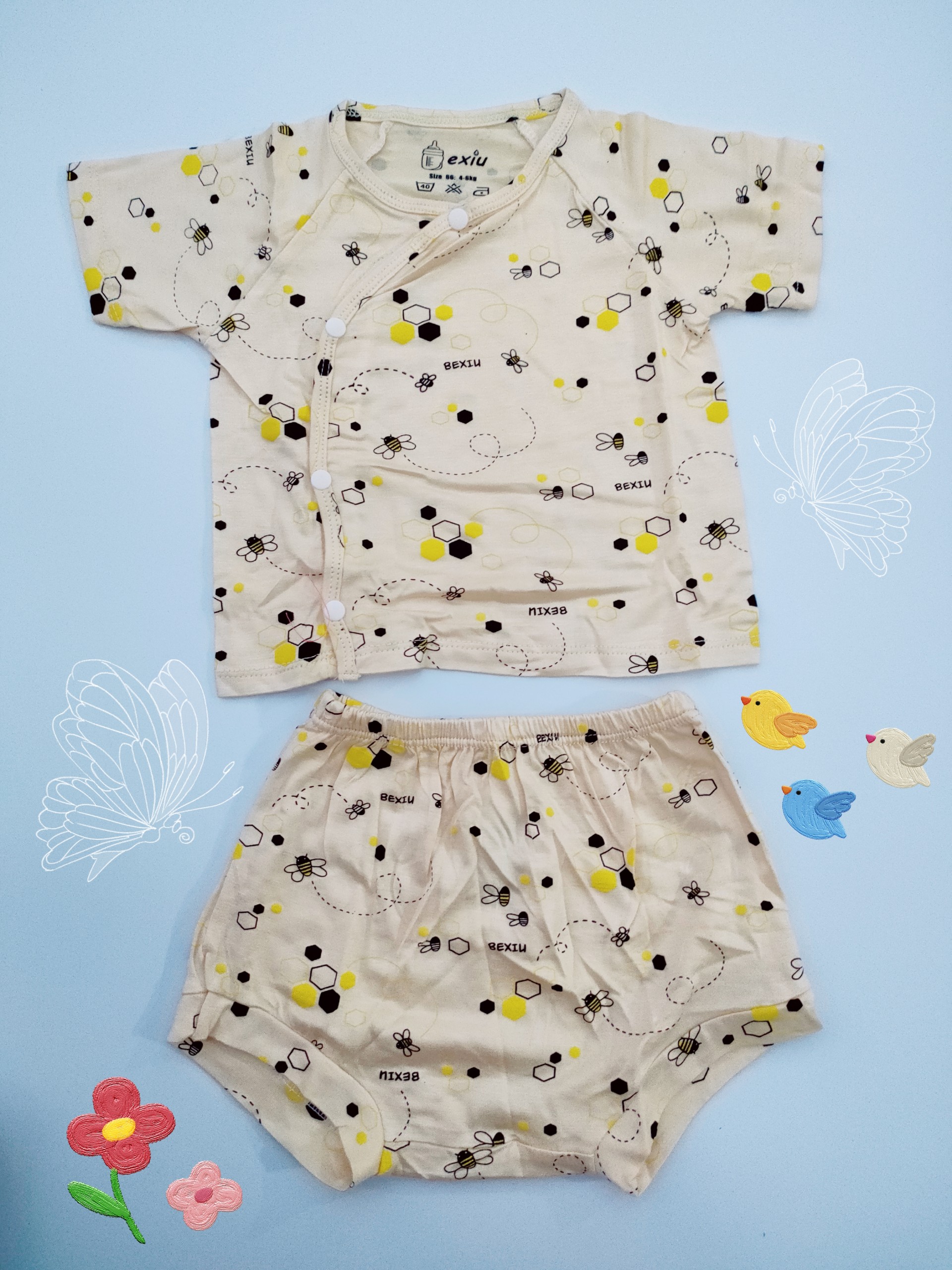 Bộ Chip Thun Lạnh BEXIU Dễ Thương Cho Bé