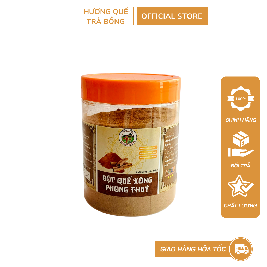Bột Quế Xông Phong Thủy (Kèm Bật Lửa) 300gram