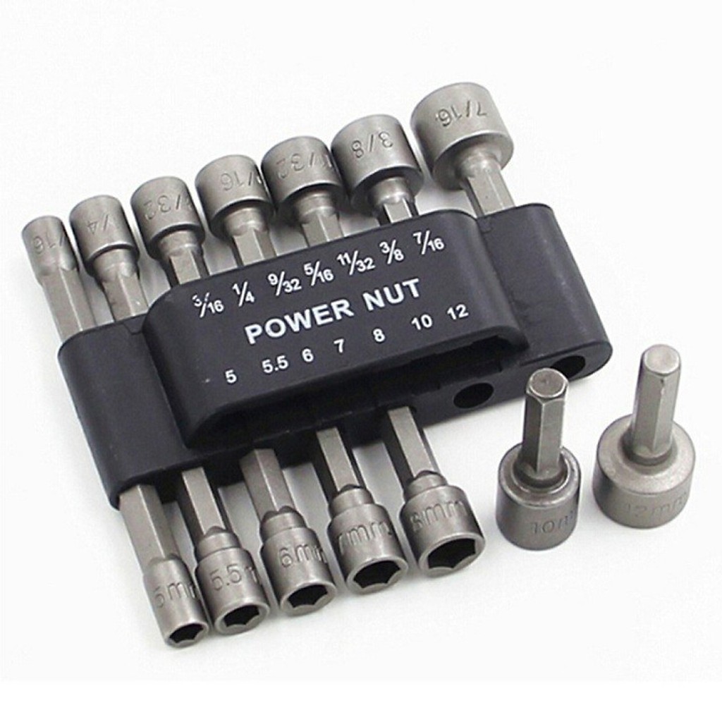 Bộ 14 đầu vặn khẩu các kích cỡ cho khoan chuyên dụng