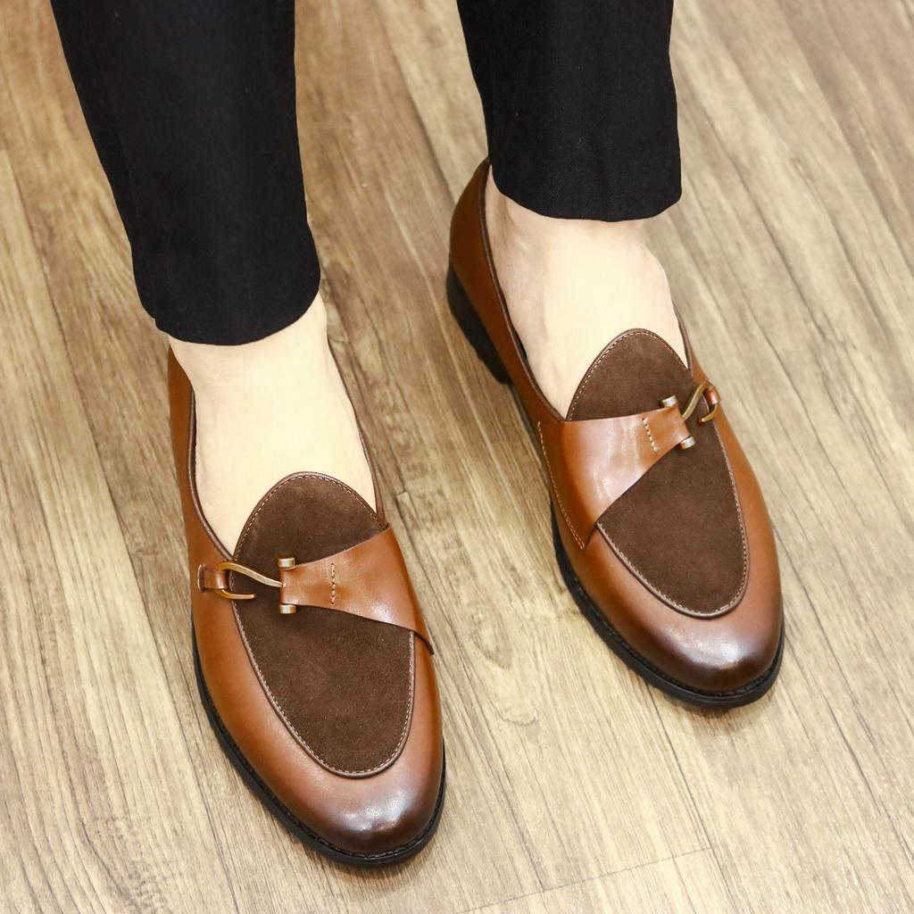 Giầy Lười Da Mờ Đế Tăng Chiều Cao 3cm,Mẫu Công Sở Mới Nhất Năm