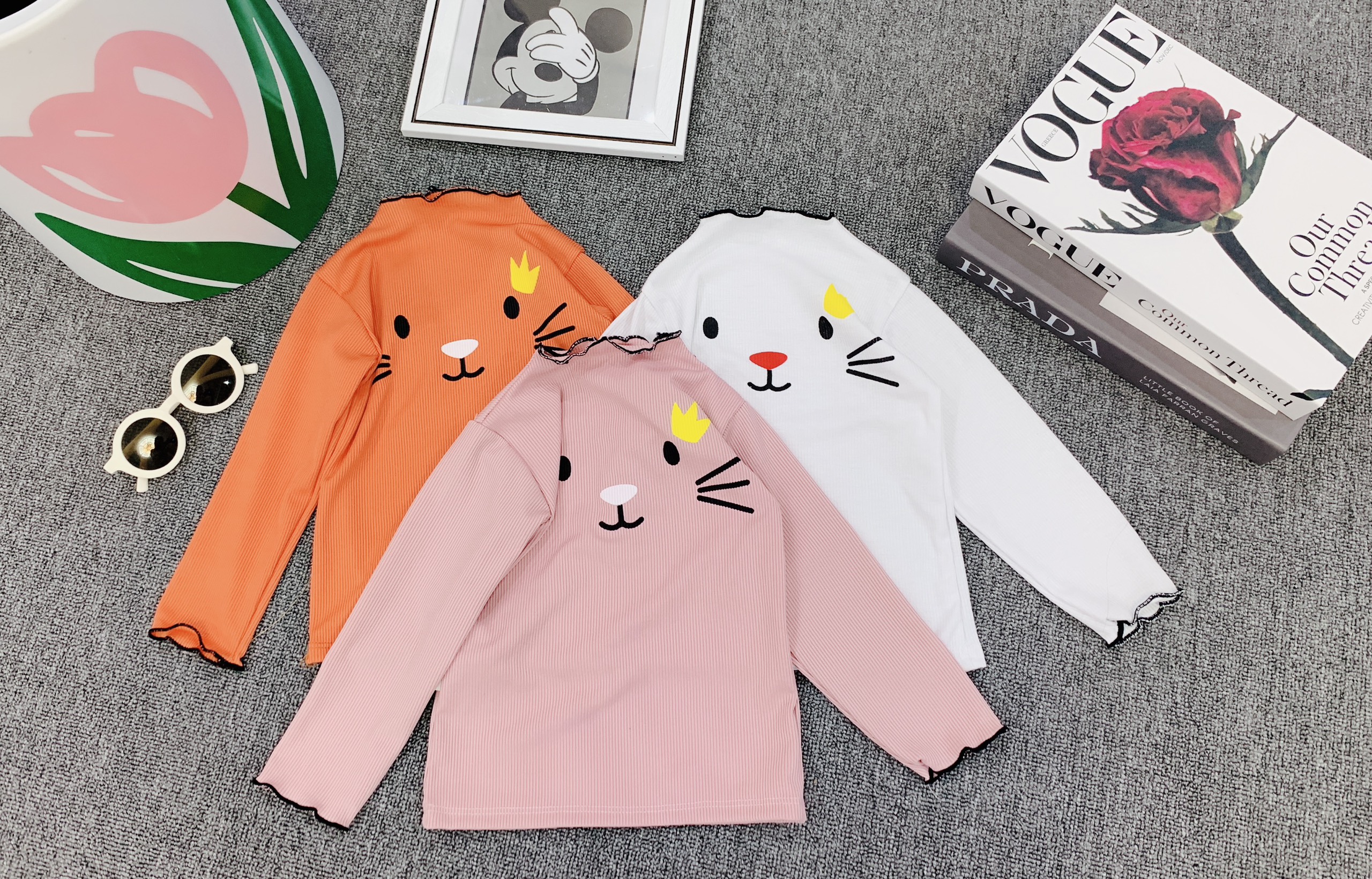 Áo mèo cho bé điệu xinh