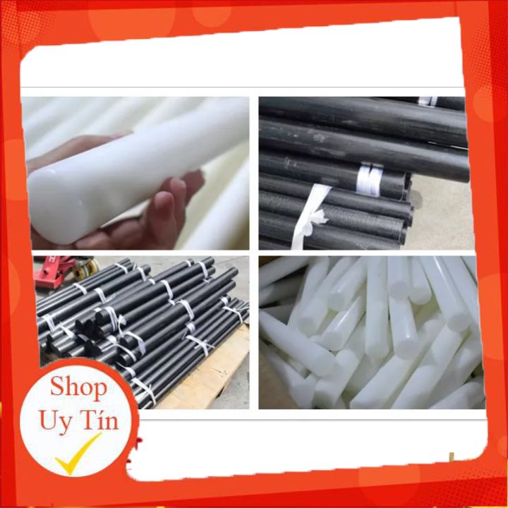 {GIÁ RẺ} Nhựa pom  phi 20mm*500mm -Màu trắng đục,chịu mài mòn
