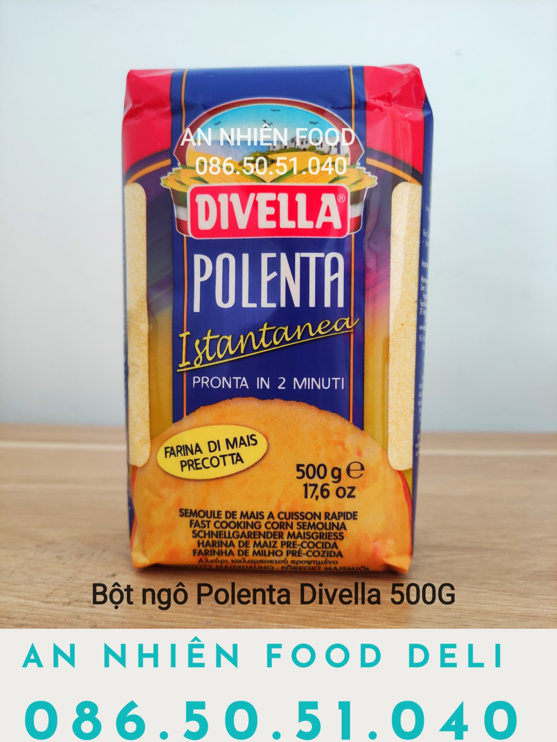 Tinh Bột Ngô Polenta hiệu Divella 500 Gram