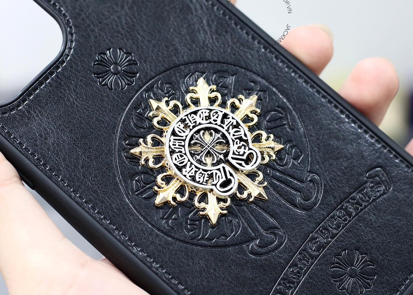 Ốp Lưng iPhone - Ốp iPhone Da Chrome Hearts