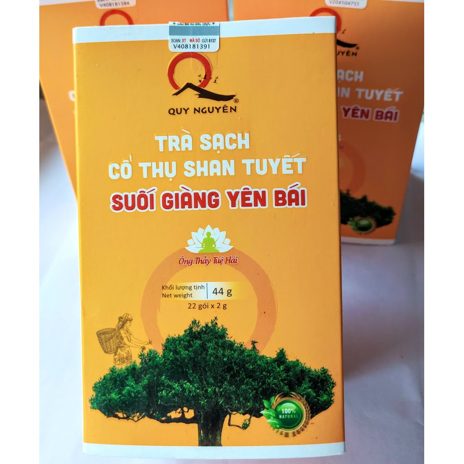 TRÀ BANCHA QUY NGUYÊN (Túi lọc: 22 gói/hộp)