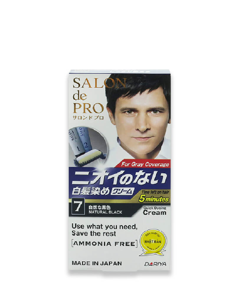 Kem Nhuộm Tóc Phủ Bạc Salon De Pro MCA7 (Màu Đen Từ Nhiên)