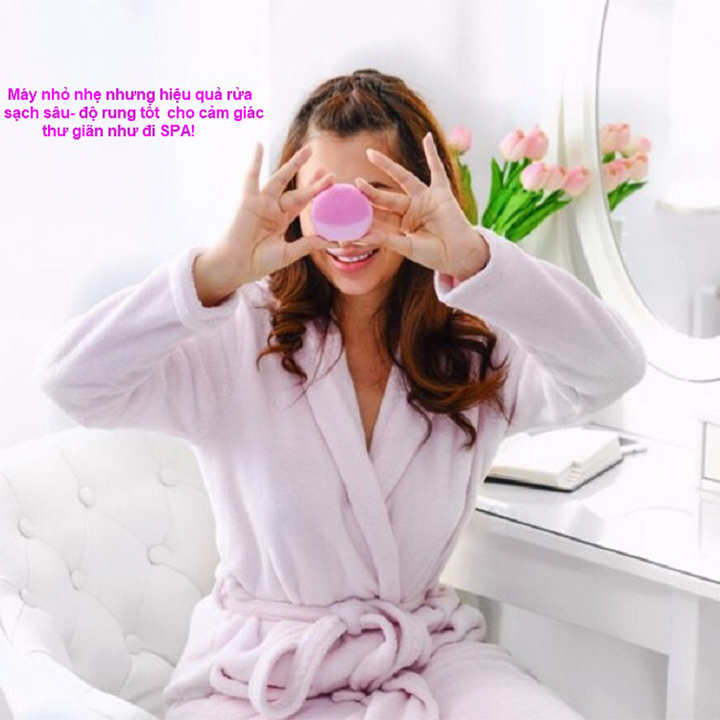 Máy rửa mặt dùng sạc Forever massage da mặt, làm sạch sâu da mặt