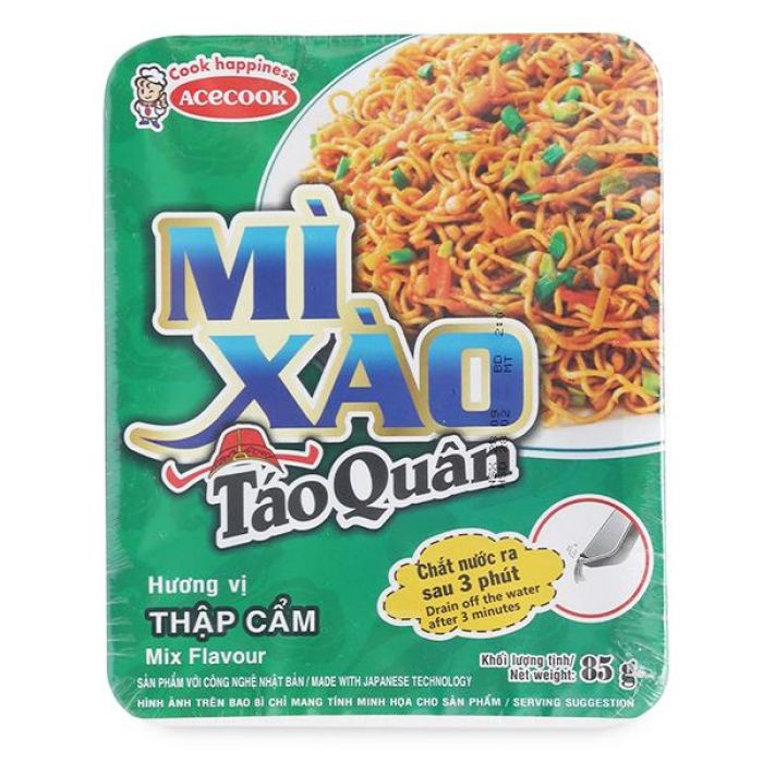 (Thùng 18 khay) Mì Xào Táo Quân Thập Cẩm
