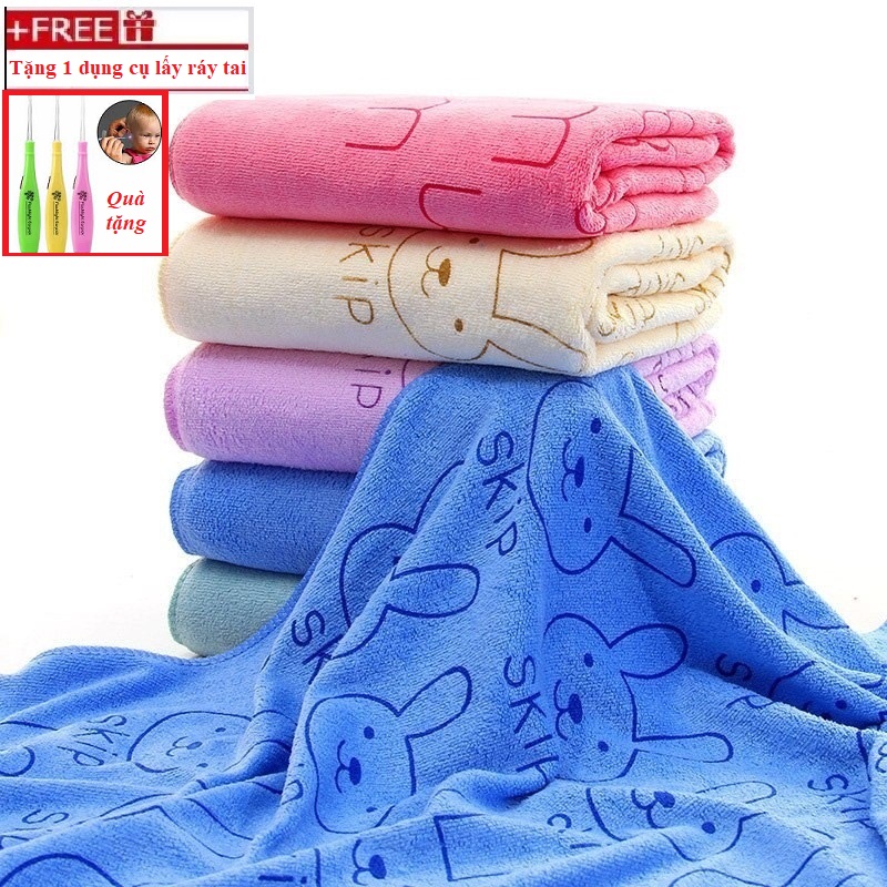 Bộ 3 khăn mặt siêu mềm mịn cao cấp (kích thước 25x50cm)