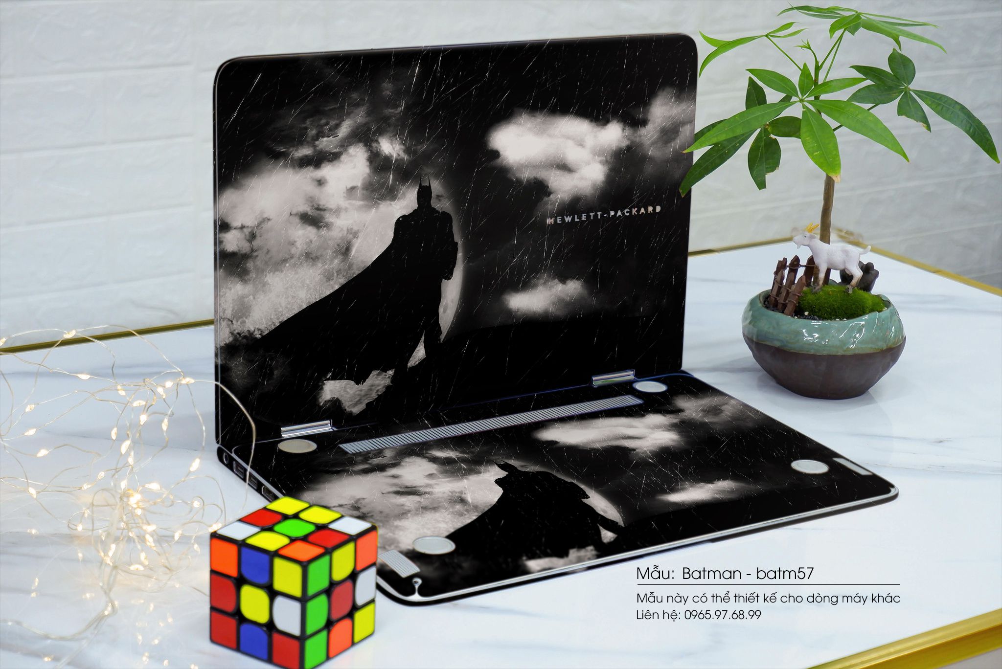 Decal Skin dán Laptop Asus mẫu Batman (inbox mã máy cho shop)