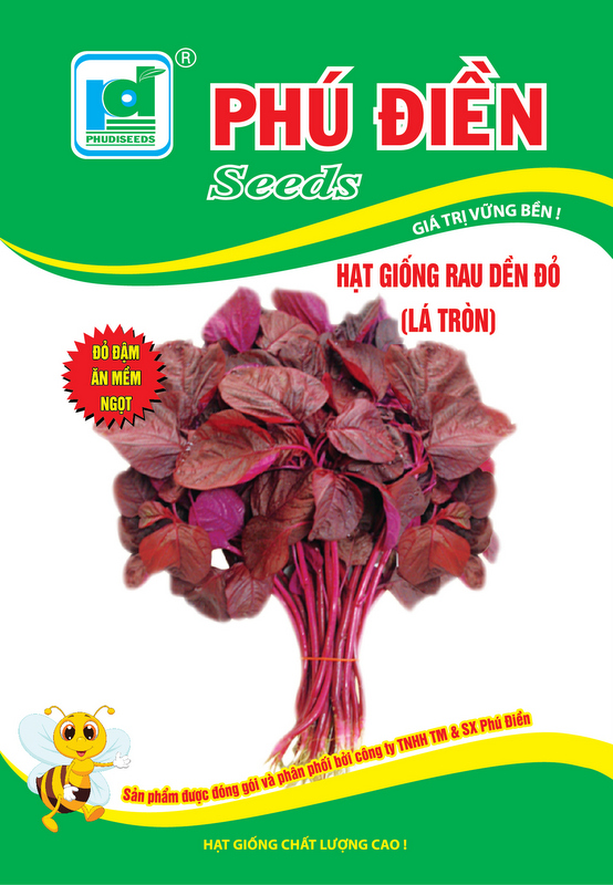 Hạt giống rau dền đỏ (Lá tròn)