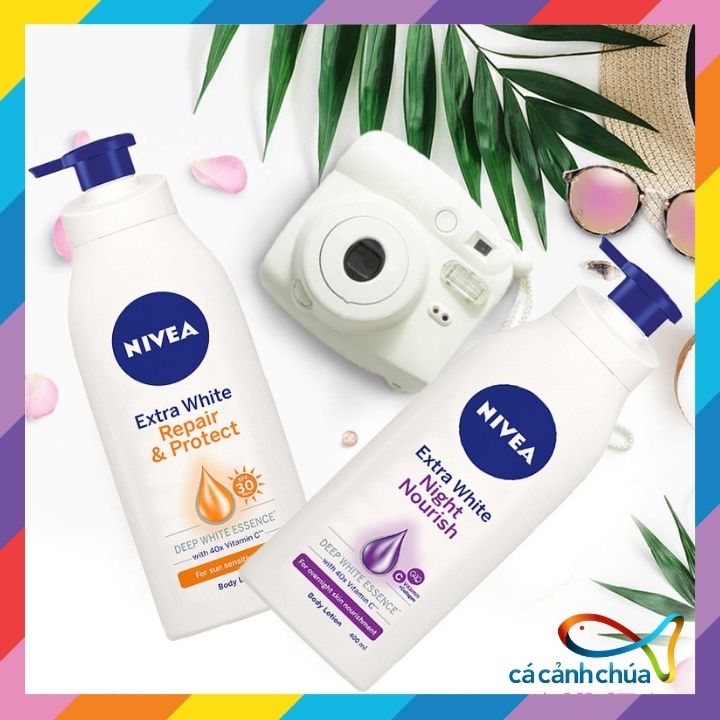 Sữa dưỡng thể Nivea Extra White dưỡng ẩm trắng da 350ml - Thái Lan