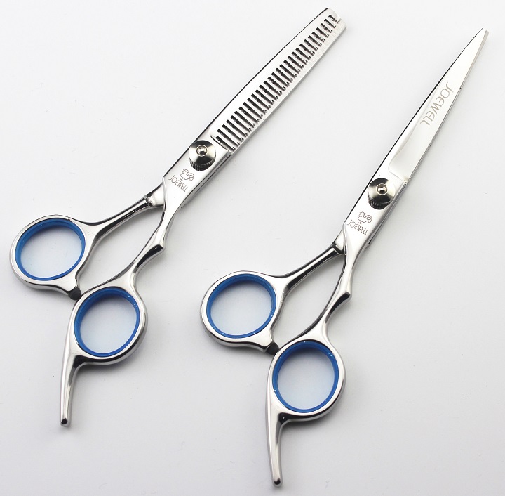 Kéo cắt tỉa tóc nhật bản joewell ốc trắng cao cấp thép không gỉ