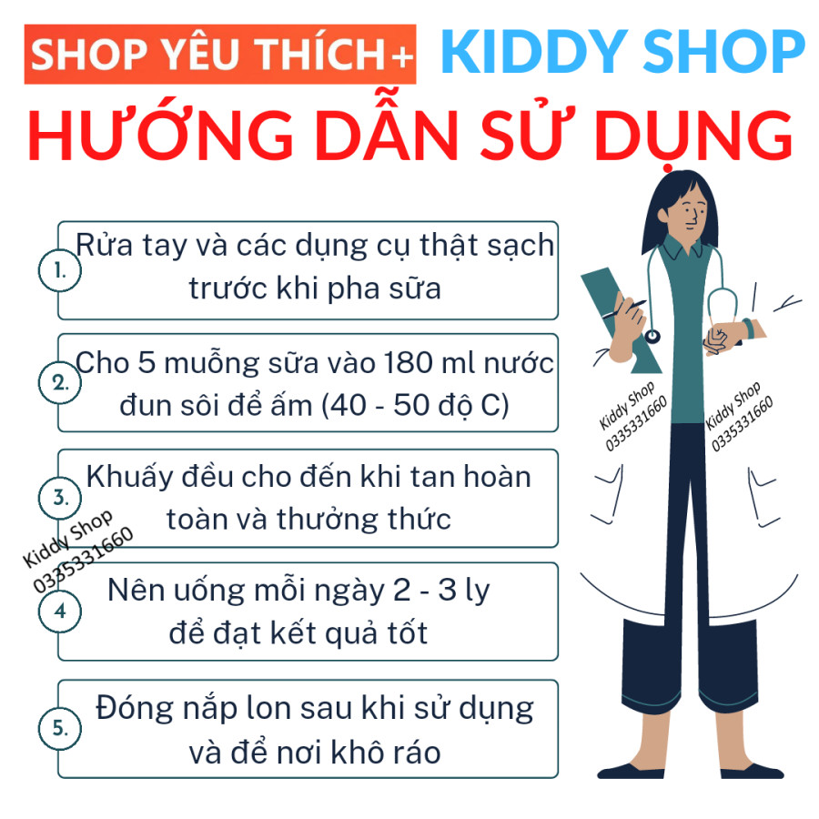Sữa DABOBA CANXI MAX 900g với thành phần canxi cao