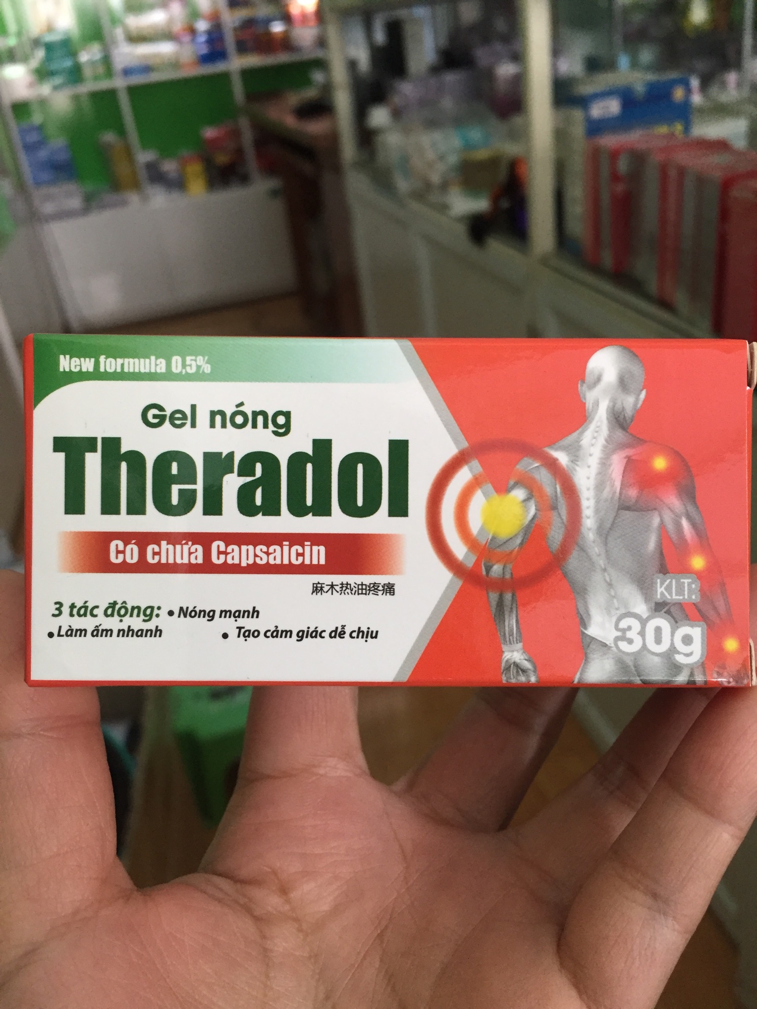 Gel nóng Theradol