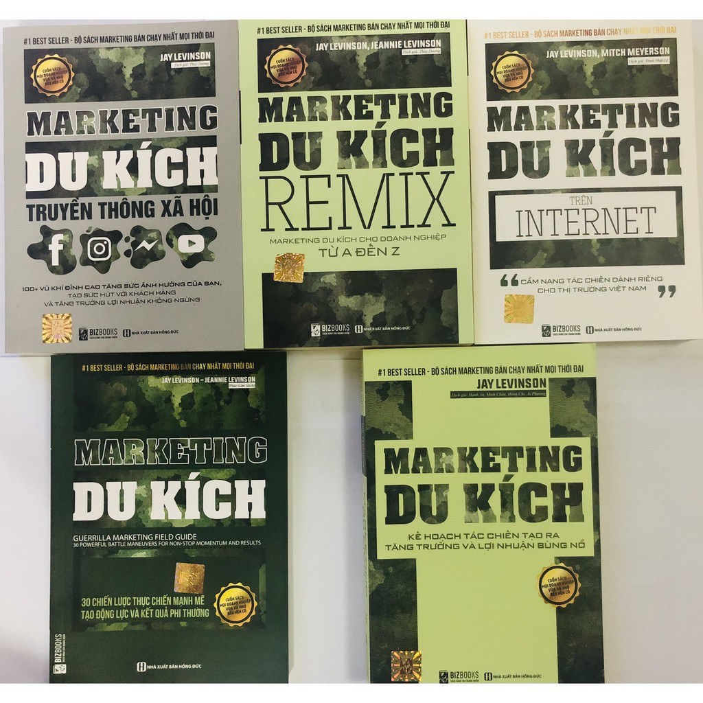Sách - combo 5 cuốn marketing du kích