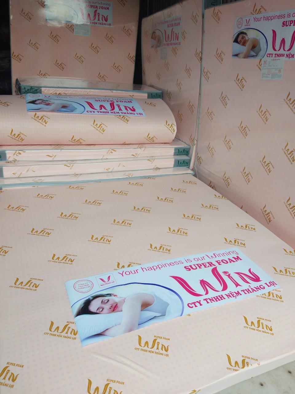 Nệm cao su 1m8x2mx15cm Super Foam Win Thắng Lợi cao cấp