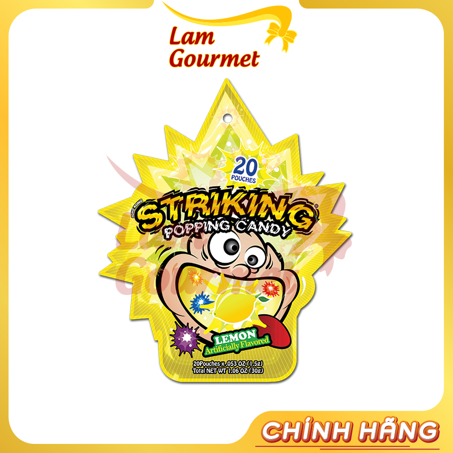 Kẹo Nổ Striking Popping Candy 30g Nhiều Vị - Lam Gourmet
