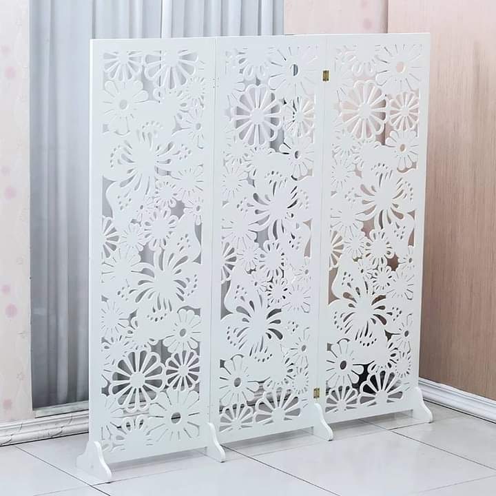 Vách Ngăn Bình Phong Họa Tiết Hoa Sen