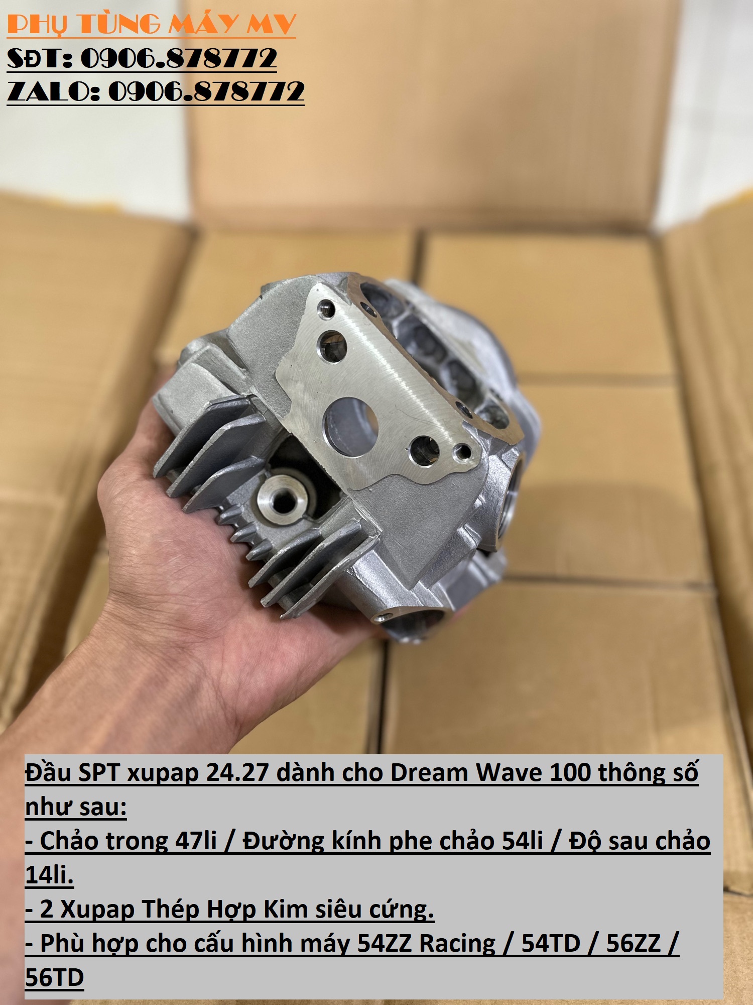 Đầu SPT xupap 24.27 dành cho Dream Wave 100