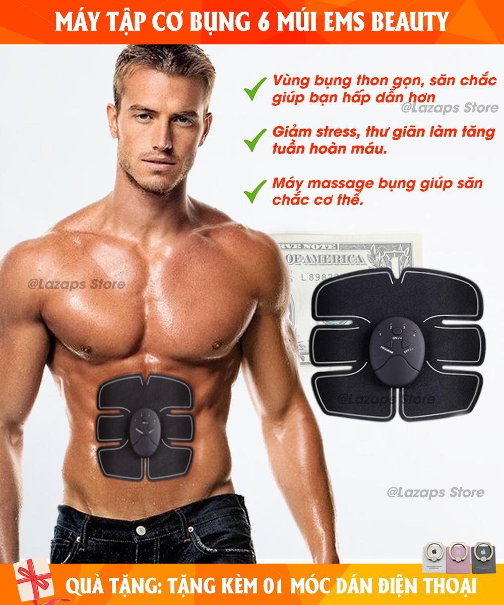 >> SO SÁNH GIÁ MÁY TẬP BỤNG SUNMAY | Shopee Lazada Sendo Tiki 52 Máy tập cơ bụng Ems Beauty, máy tập bụng massage giảm mỡ, máy tập cơ bụng 6 múi - Tự động tác động trực tiếp tới cơ bụng, với 6 cường độ tập giúp người dùng đạt hiệu quả cao khi sử dụng.