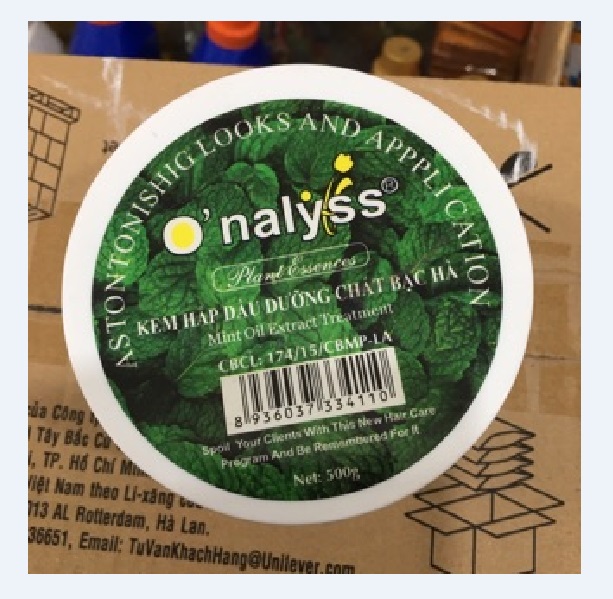 Kem hấp dầu dưỡng chất bạc hà O’nalyss 500g