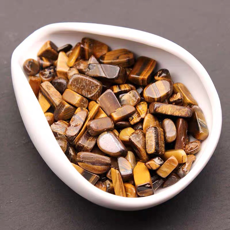 Đá mắt hổ vụn tự nhiên 100% trang trí, đá phong thuỷ thanh tẩy tarot, mang lại năng lượng tích cực 100g