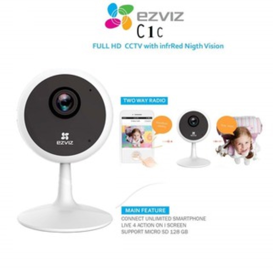 Camera Wifi 2MP (1080P) EZVIZ C1C - Trong nhà