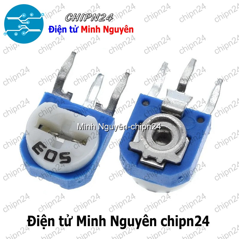 [5 con] (K361) Biến trở tam giác RM063 (100R/200R/500R/1K/10K/100K/1M/2K/20K/200K/2M/5K/50K/500K) - [Chọn Loại] - HHH.00366