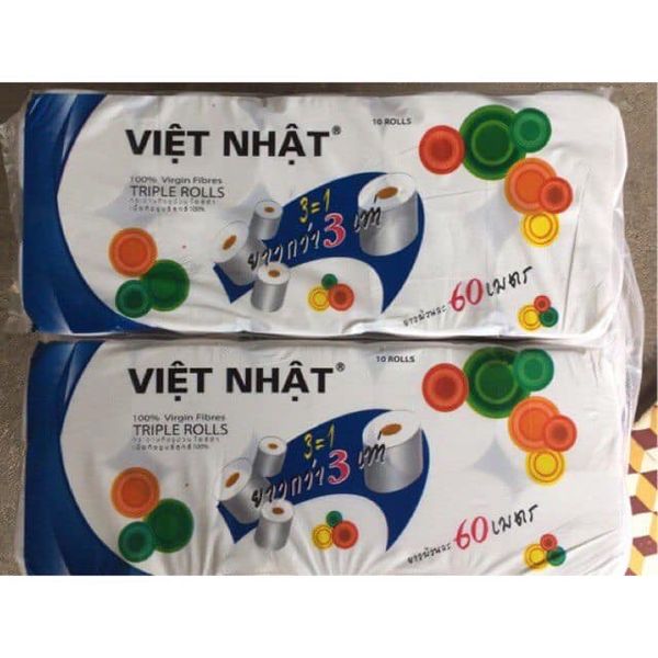 giấy vệ sinh việt nhật 10 cuộn không lõi