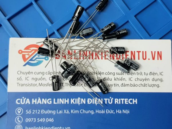 Tụ hóa 1uf 50v kích thước 4x7mm