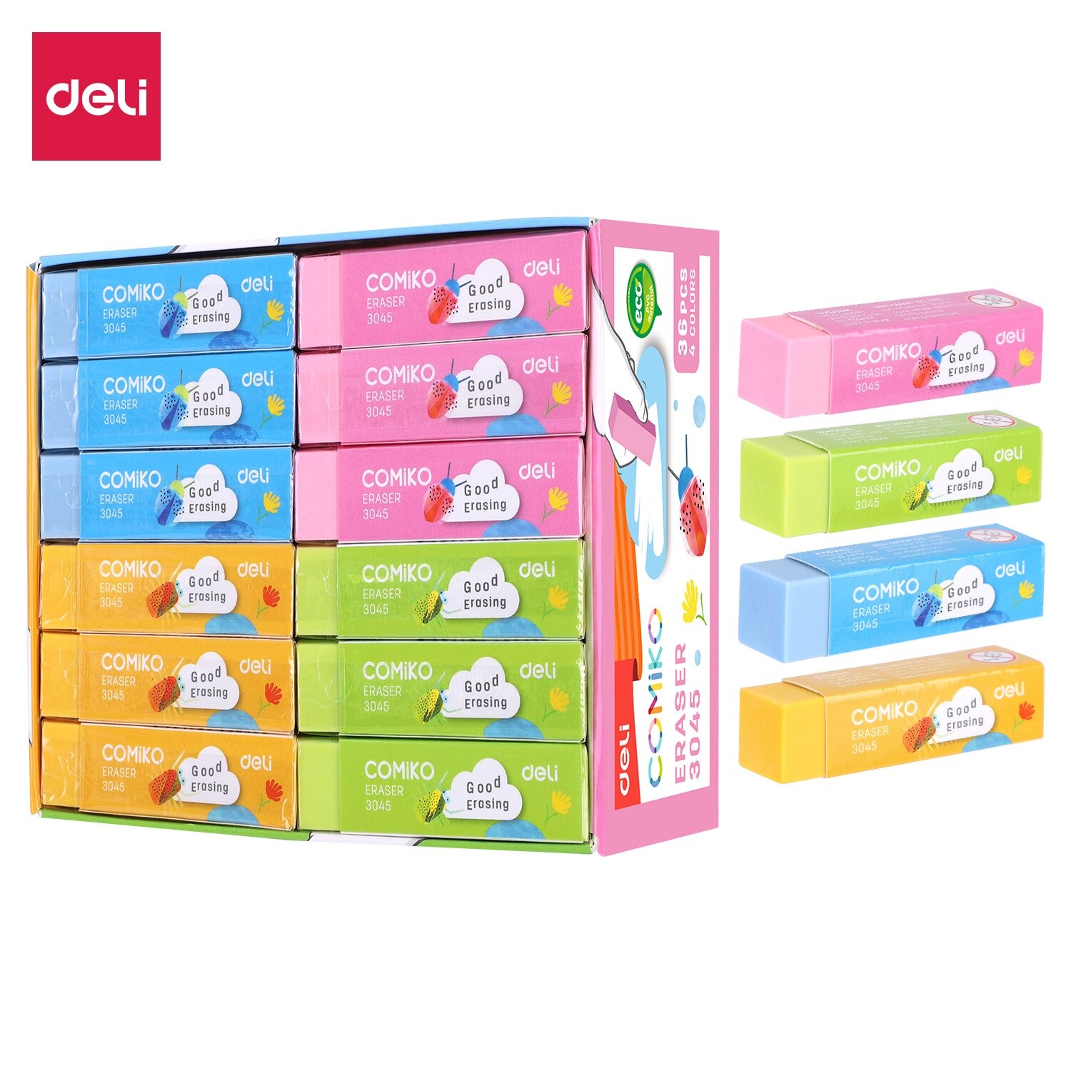 Tẩy deli 3045 mẫu mới 2021