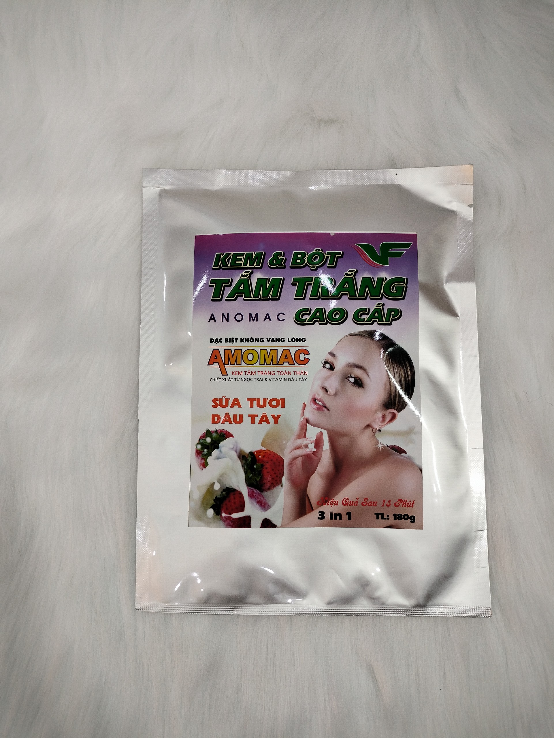 Kem lột tắm trắng da TVF, Anomac