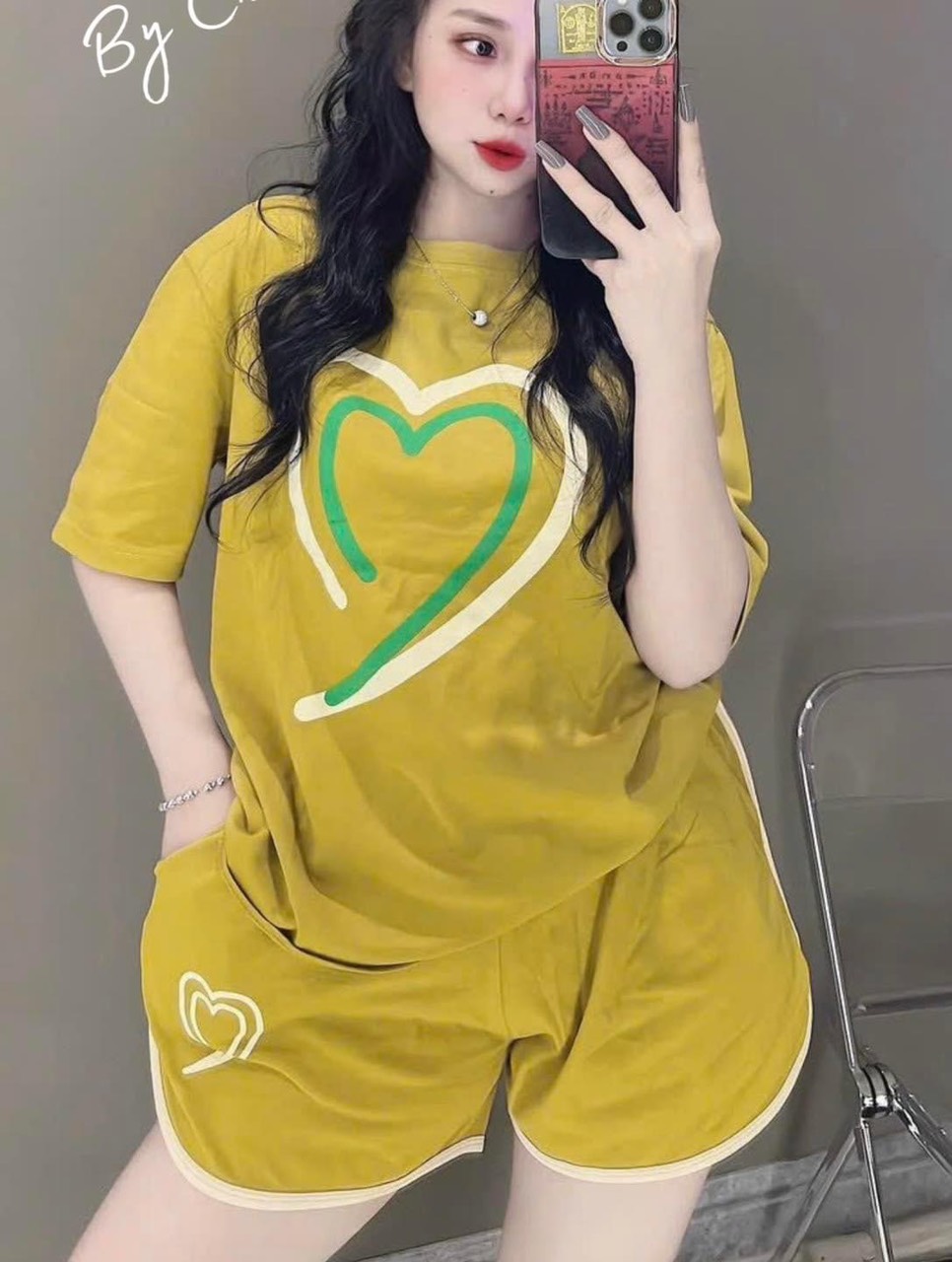 Set đồ bộ đùi cotton form rộng dễ thương