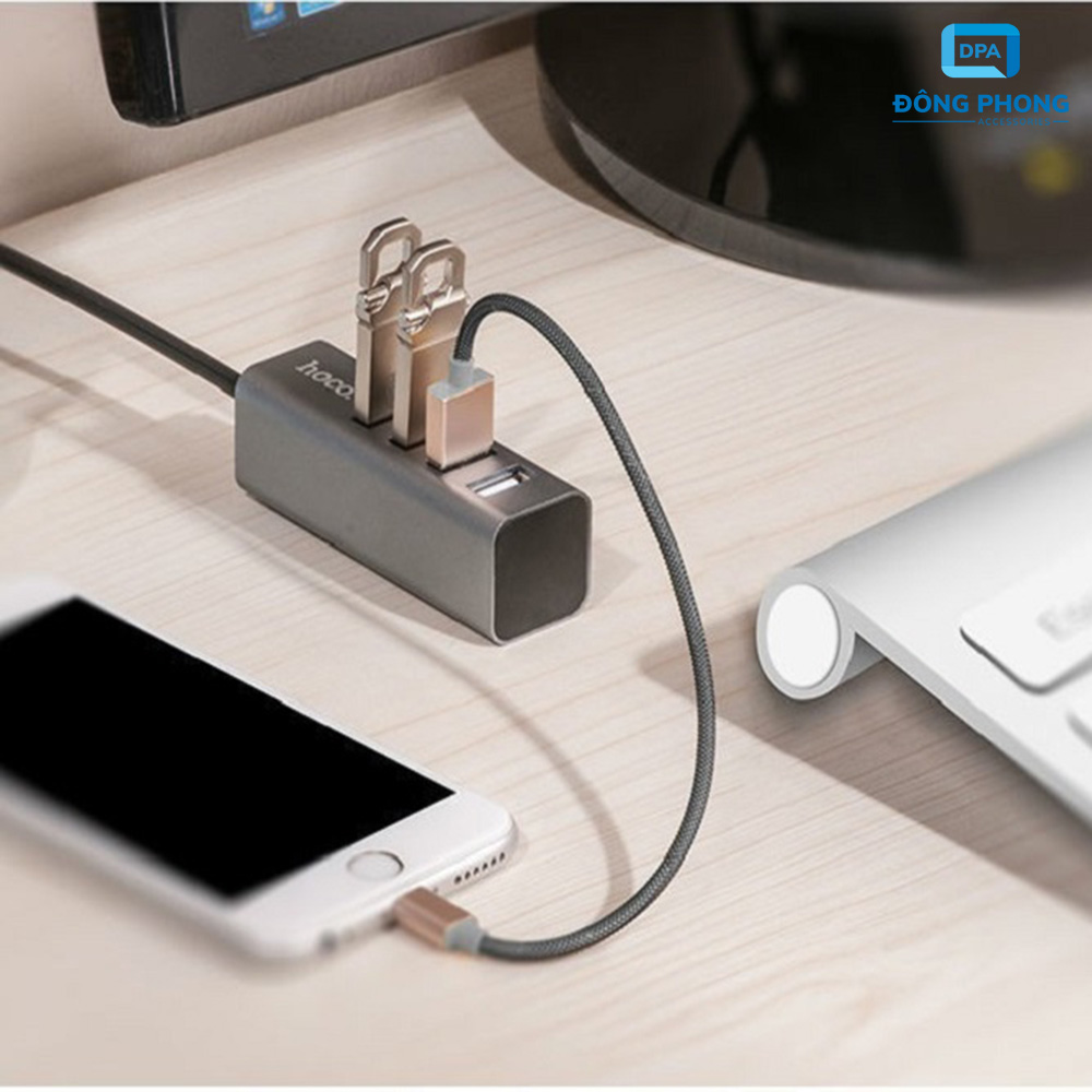 Bộ Chia USB 4 Cổng Hoco HB1 Chính Hãng