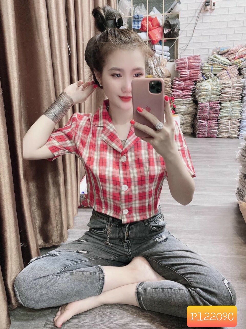 [HCM]Áo sơ mi caro cổ vest