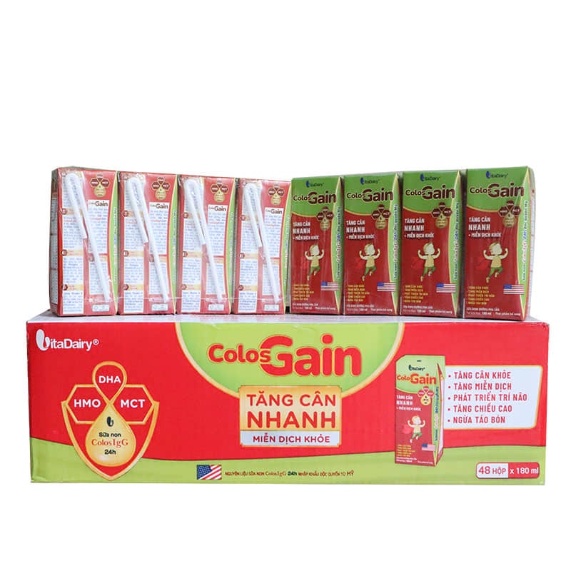 Sữa Colos Gain pha sẵn 180ml,110ml (48hộp)