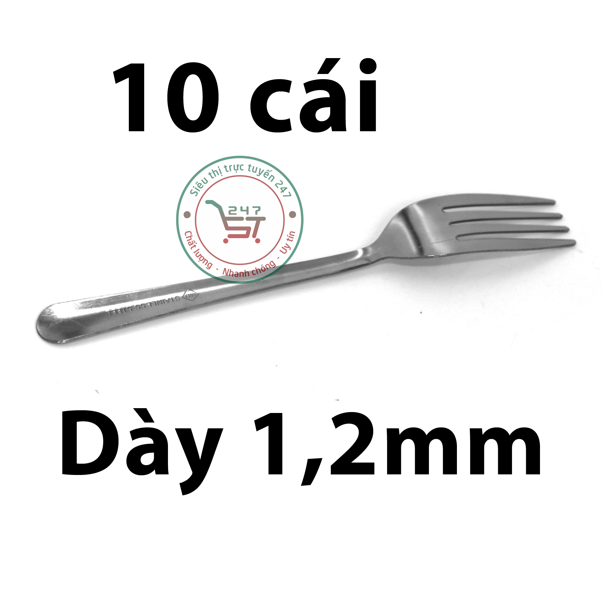 Nĩa súp inox dày xịn cao cấp Nĩa inox dày dặn là đồ dùng bàn ăn tiện dụng trong gia đình
