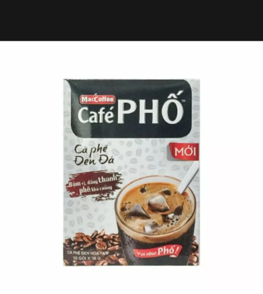 Cà Phê Phố Đen Đá ( Hộp 10 gói x 16g)